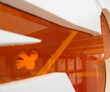 Oranje trap voor peuterspeelzaal